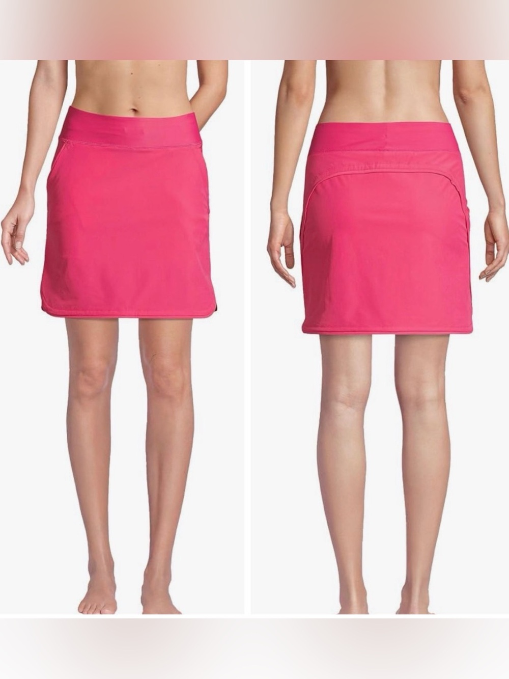 New Lands' Hot Pink End Quick Dry Active Board Skort Swim Skirt Size 12